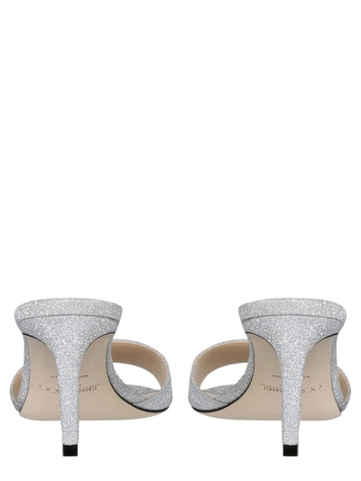 Shop Jimmy Choo Stacey Sandals In Silver