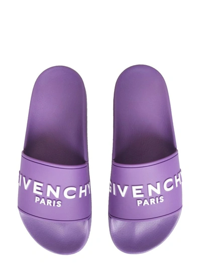 Shop Givenchy Logo In Purple
