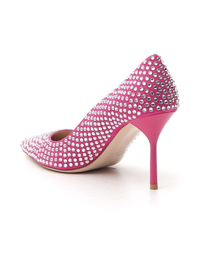 Shop Miu Miu Embellished Pointed In Pink