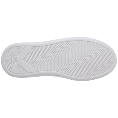 Shop Karl Lagerfeld Ikonick Logo Patch Sneakers In White