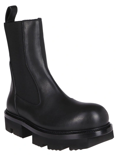 Shop Rick Owens Rick Ownes Beatle Megatooth Boots In Black