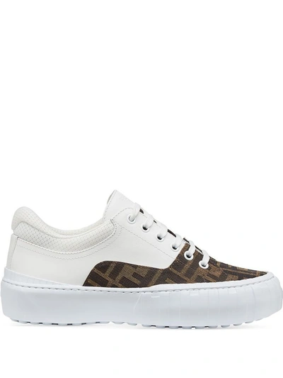 Shop Fendi Force Low Top Sneakers In Multi