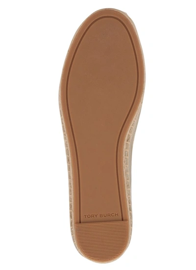 Shop Tory Burch Ankle Strap Espadrilles In Gold