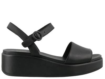 Shop Camper Misia Platform Sandals In Black