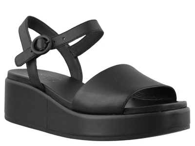 Shop Camper Misia Platform Sandals In Black