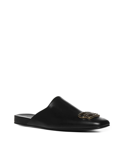 Shop Balenciaga Cosy Bb Mules In Black