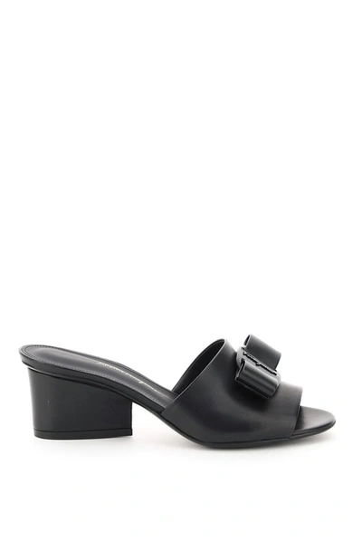 Shop Ferragamo Salvatore  Viva Sandals In Black