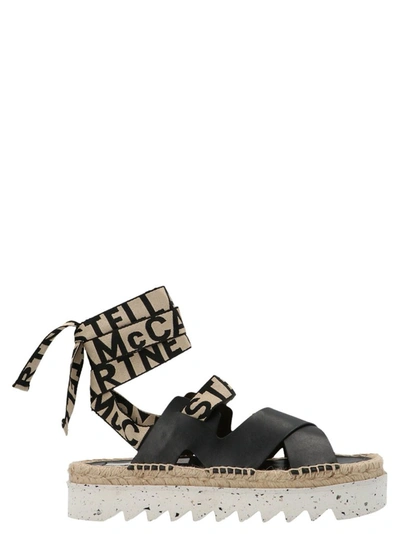 Shop Stella Mccartney Gaia Alter Mat Sandals In Black