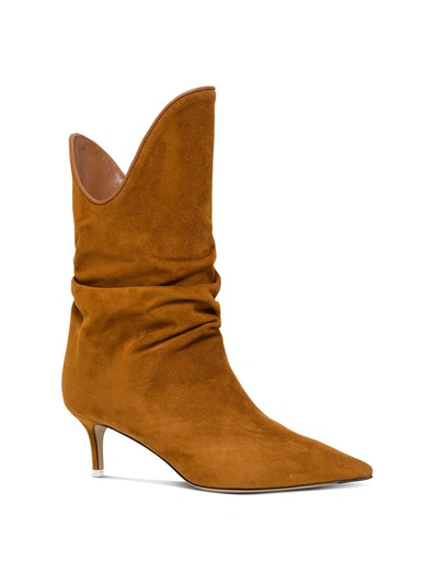 Shop Attico The  Tate Ankle Boots In Brown