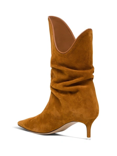 Shop Attico The  Tate Ankle Boots In Brown