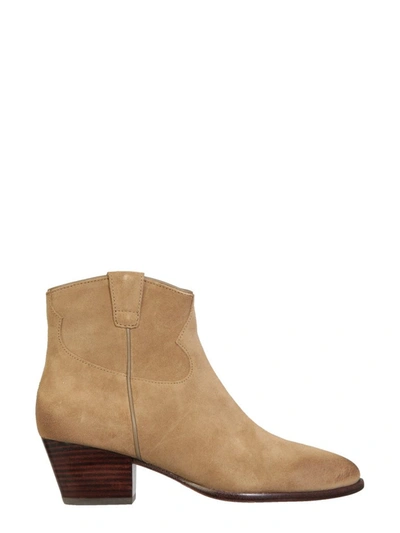 Shop Ash Houston Ankle Boots In Beige