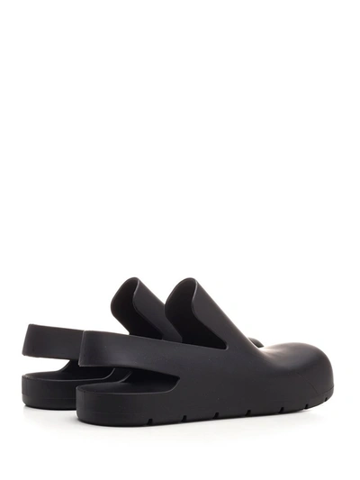 Shop Bottega Veneta Puddle Sandals In Black