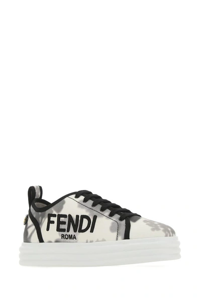 Fendi Hortensia Floral Logo Low Top Sneaker In Multi | ModeSens