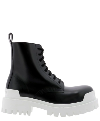 Balenciaga Strike Ankle Boots In Black | ModeSens