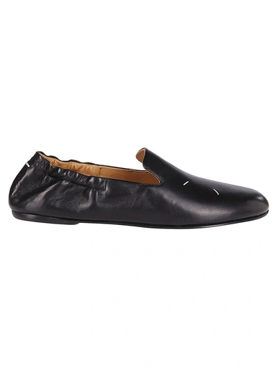 Shop Maison Margiela Kiki Ruched Flat Shoes In Black