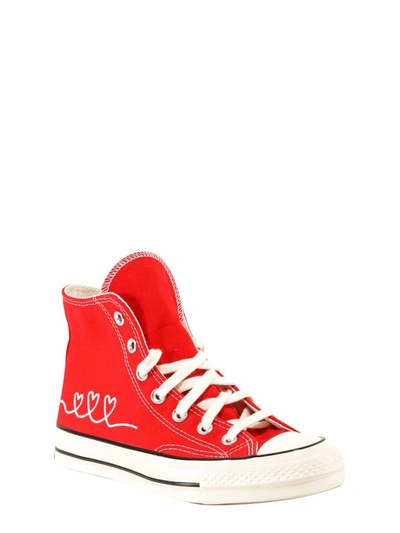 Converse Red 'love' Chuck 70 High Sneakers In University | ModeSens