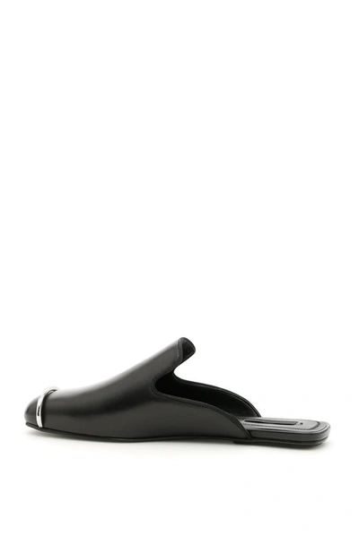 Shop Alexander Wang Jaelle Flat Mules In Black