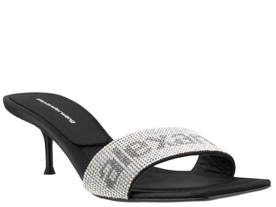 Shop Alexander Wang Jessie Crystal Slide Sandals In Multi