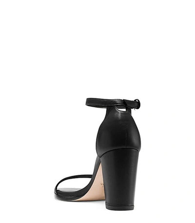 Shop Stuart Weitzman Nearlynude Sandals In Black