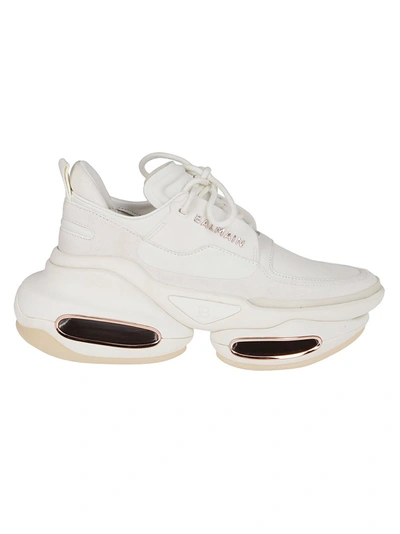 Shop Balmain B Bold Chunky Sole Sneakers In White