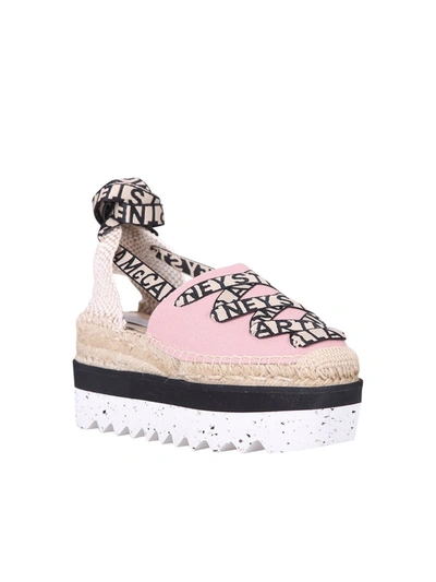 Shop Stella Mccartney Gaia Platform Espadrilles In Pink