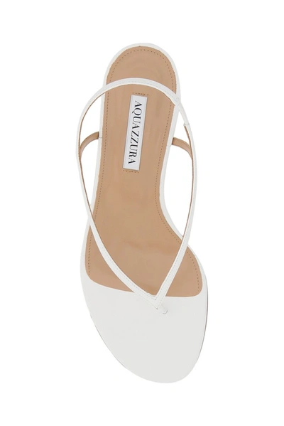 Shop Aquazzura Divina Pumped Sandals In White