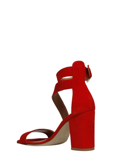 Shop Paris Texas Diagonal Strap Sandals In Red