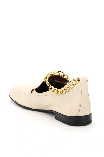 Shop By Far Nick Chain Loafers In White