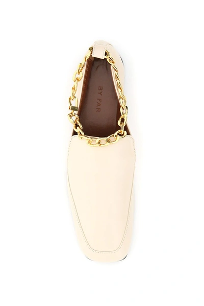 Shop By Far Nick Chain Loafers In White