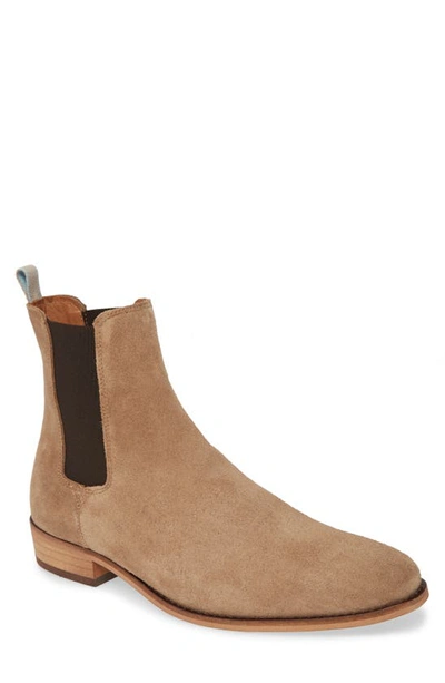 Shop Shoe The Bear Eli Chelsea Boot In Taupe Suede