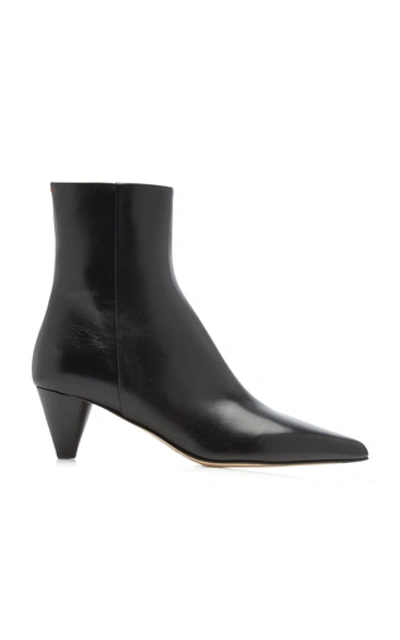 Shop Aeyde Women's Carly Leather Ankle Boots In Black