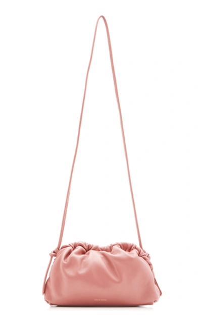 Shop Mansur Gavriel Cloud Mini Leather Clutch In Pink