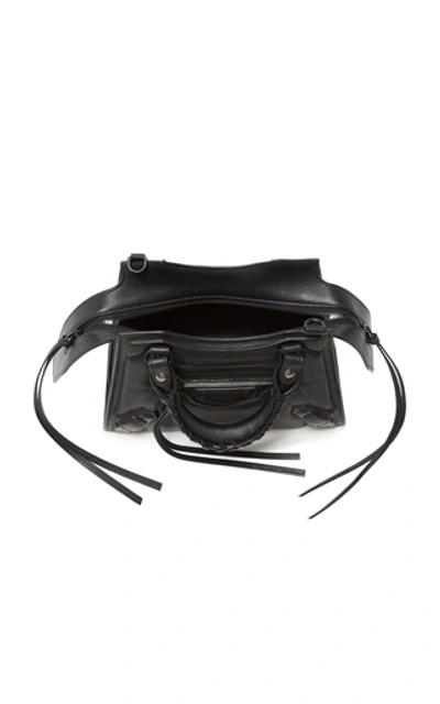 Shop Balenciaga Neo Classic City Mini Leather Bag In Black