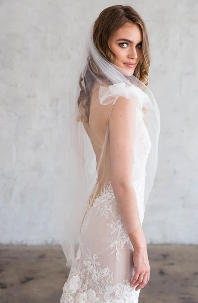 Shop Brides And Hairpins Jean Tulle Fingertip Veil In Ivory