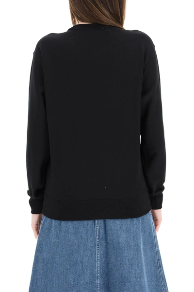 Shop Kenzo Tiger Crest Patch Sweatshirt In Black