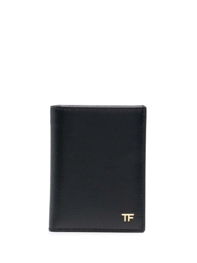 Shop Tom Ford Bi-fold Cardholder In Black