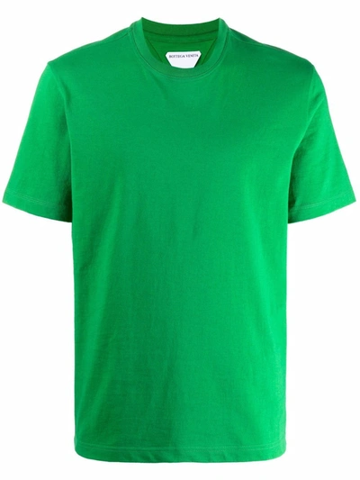 Shop Bottega Veneta Crew Neck Short-sleeve T-shirt In Green