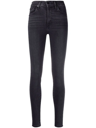 Shop Levi's Mile High Super Skinny Jeans In Black