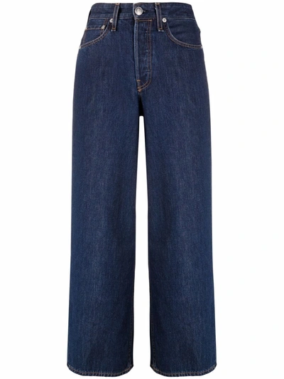 Shop Rag & Bone Wide-legged Cropped Jeans In Blue