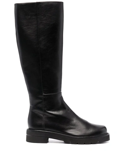 Shop Stuart Weitzman Mila Lift Knee-high Boots In Black