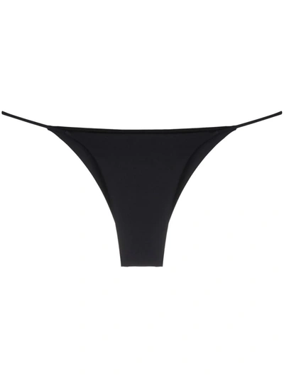 La Reveche Halima Low-rise Bikini Bottoms In Schwarz