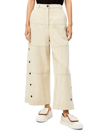 Shop Loewe Button-down Trousers In Desert
