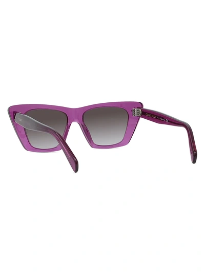 Shop Celine Women's 51mm Cat Eye Sunglasses In Violet