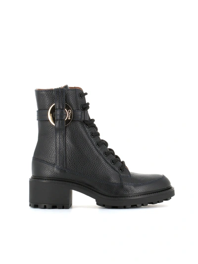 Shop Chloé Lace-up Boot Darryl In Black