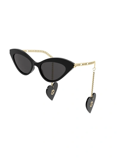 Shop Gucci Gg0978s Sunglasses In Black Gold Grey