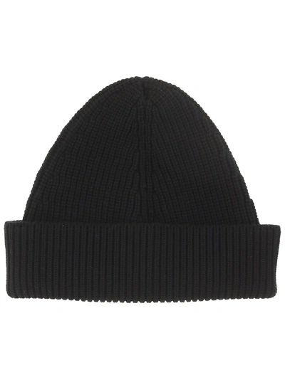 Shop Maison Margiela Beanie Hat In Black