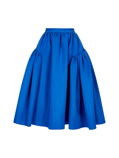 Shop Alexander Mcqueen Skirt In Ultramarine
