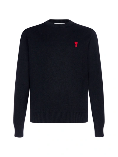 Shop Ami Alexandre Mattiussi Sweater In Noir