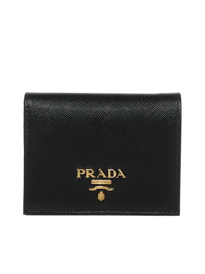 Shop Prada Wallet In Nero