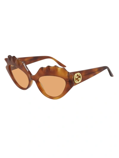 Shop Gucci Gg0781s Sunglasses In Havana Havana Orange